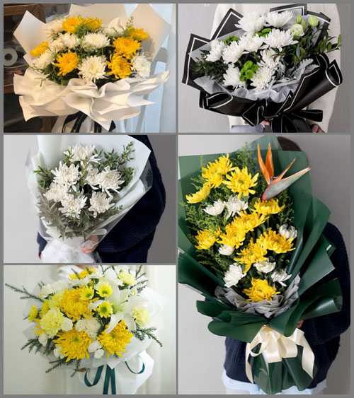 广东肇庆市怀集县怀城镇共和村白事花束代送